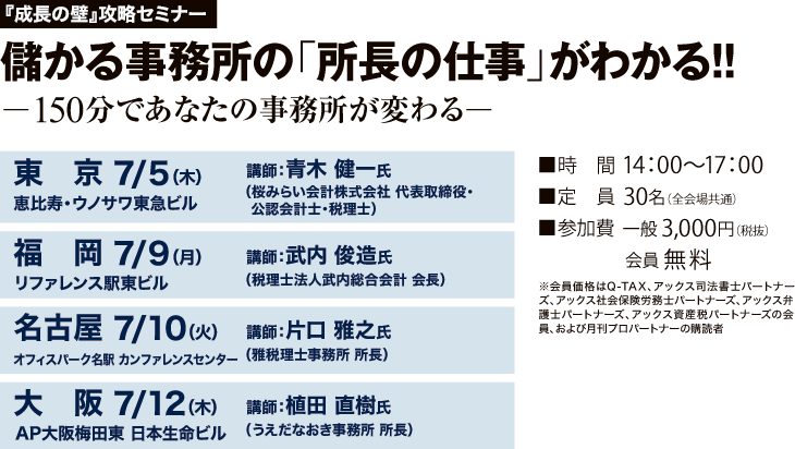 儲かる事務所の「所長の仕事」がわかる!!